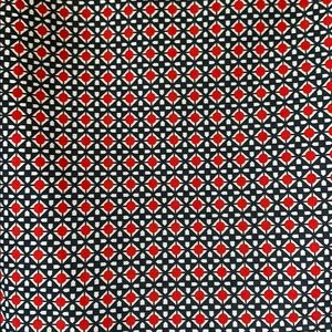 The Limited Tops - Navy and red patterned blouse The Limited Tops - Navy and red patterned blouse